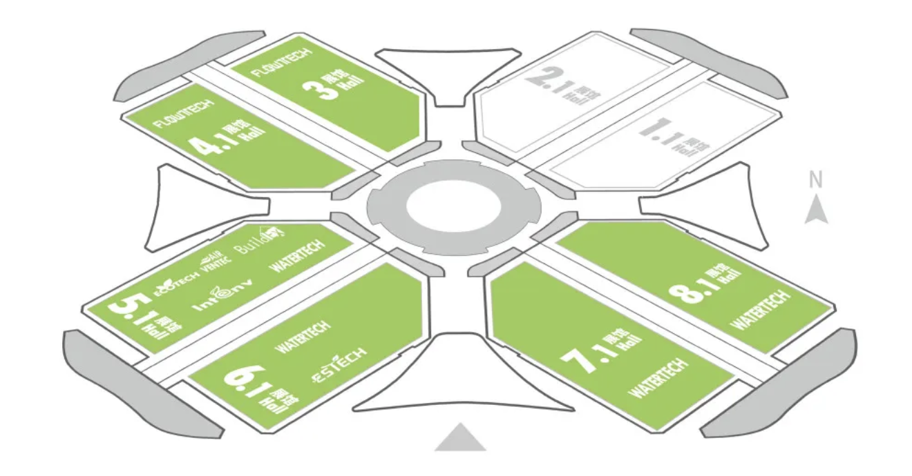 Ecotech China 2025 floor plan